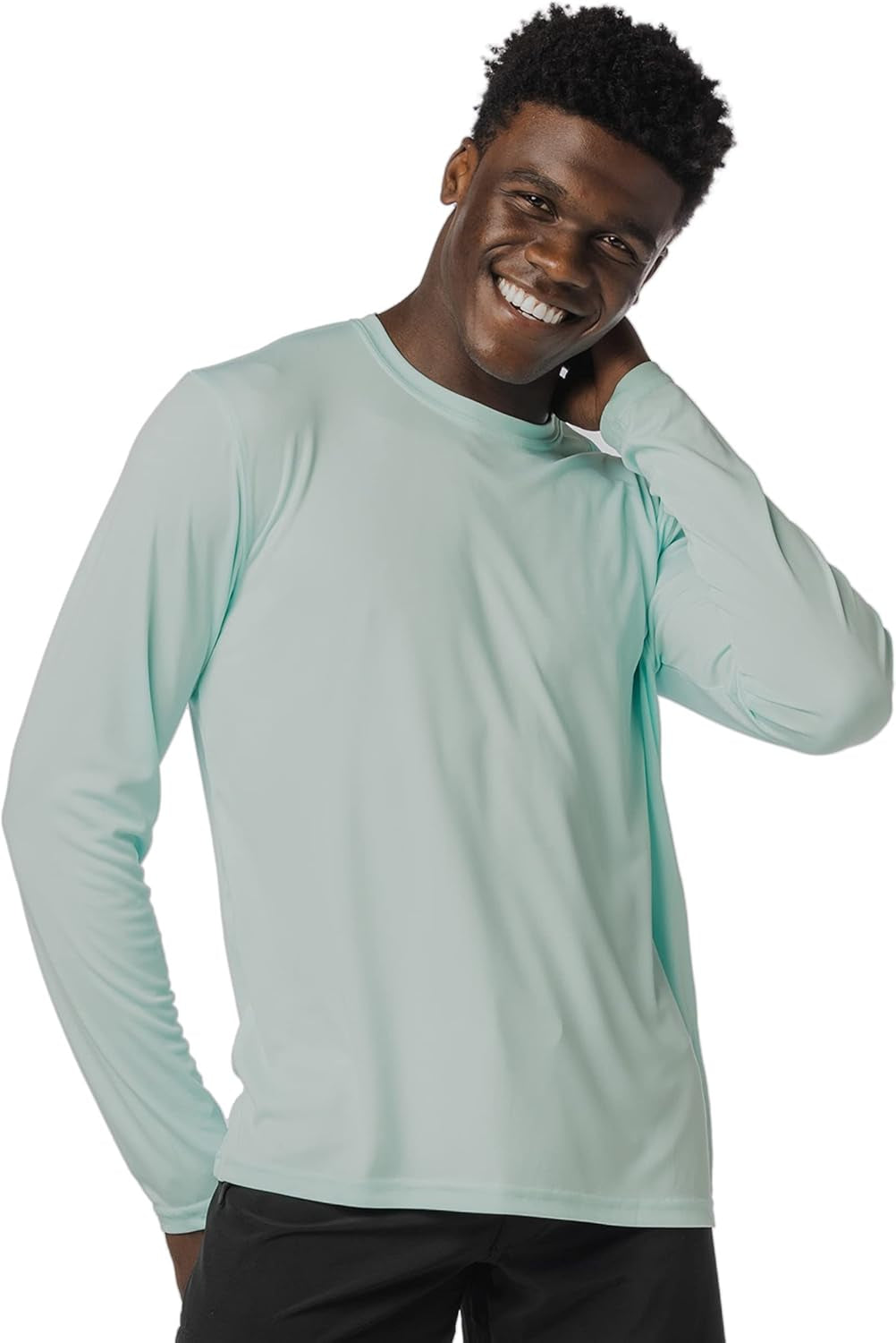 Men'S Outdoor UPF 50+ Long Sleeve T-Shirt, UV Sun Protection for Fishing, Running, Hiking